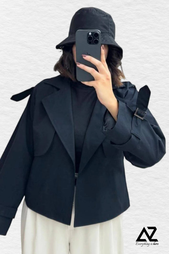 ترنچ کت ماهتیسا مشکی