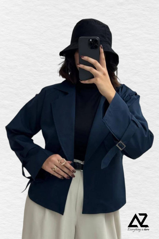 ترنچ کت ماهتیسا سورمه ای