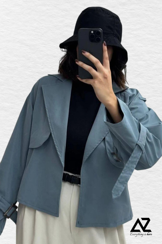 ترنچ کت ماهتیسا آبی